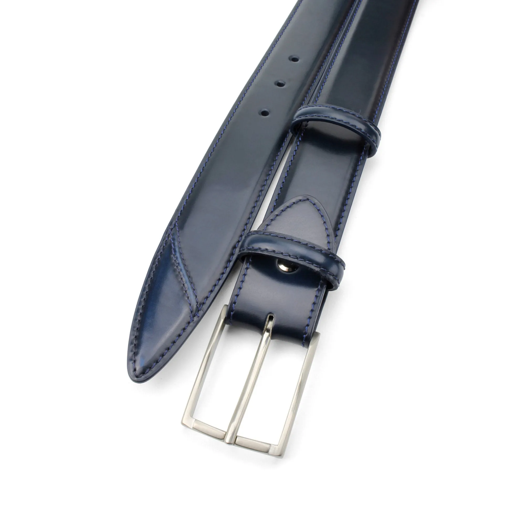 Hancock Hand Burnished Electric Blue Tone Belt