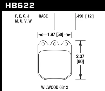 Hawk DTC-60 Race Rear Brake Pads - 13-15 BMW xDrive28i 2.0L / - HB622G.490