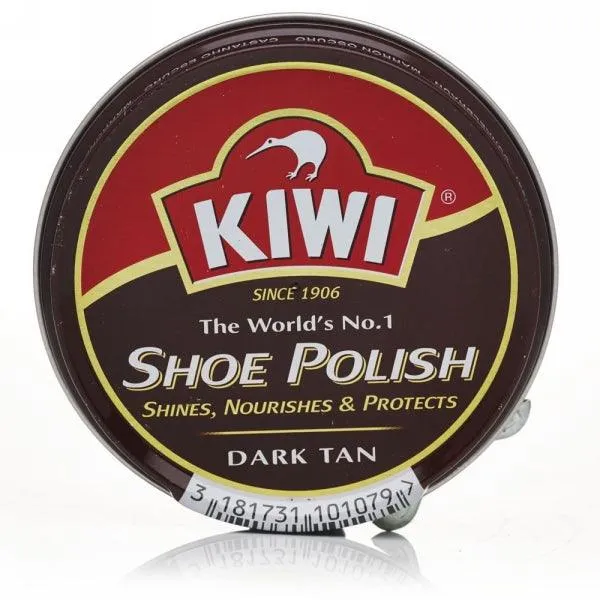 KIWI SHOE POLISH DARK TAN 90ML