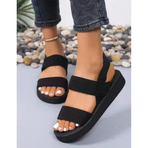 Ladies' Fashionable Simple Flat Sandals.