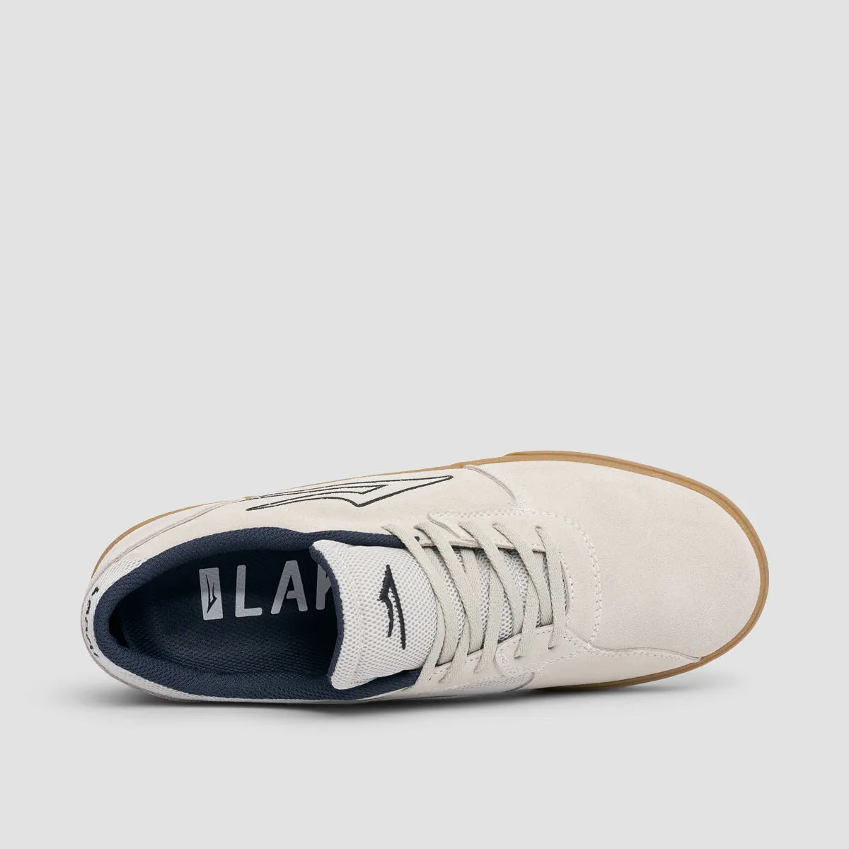 Lakai Cardiff Shoes - White/Gum Suede