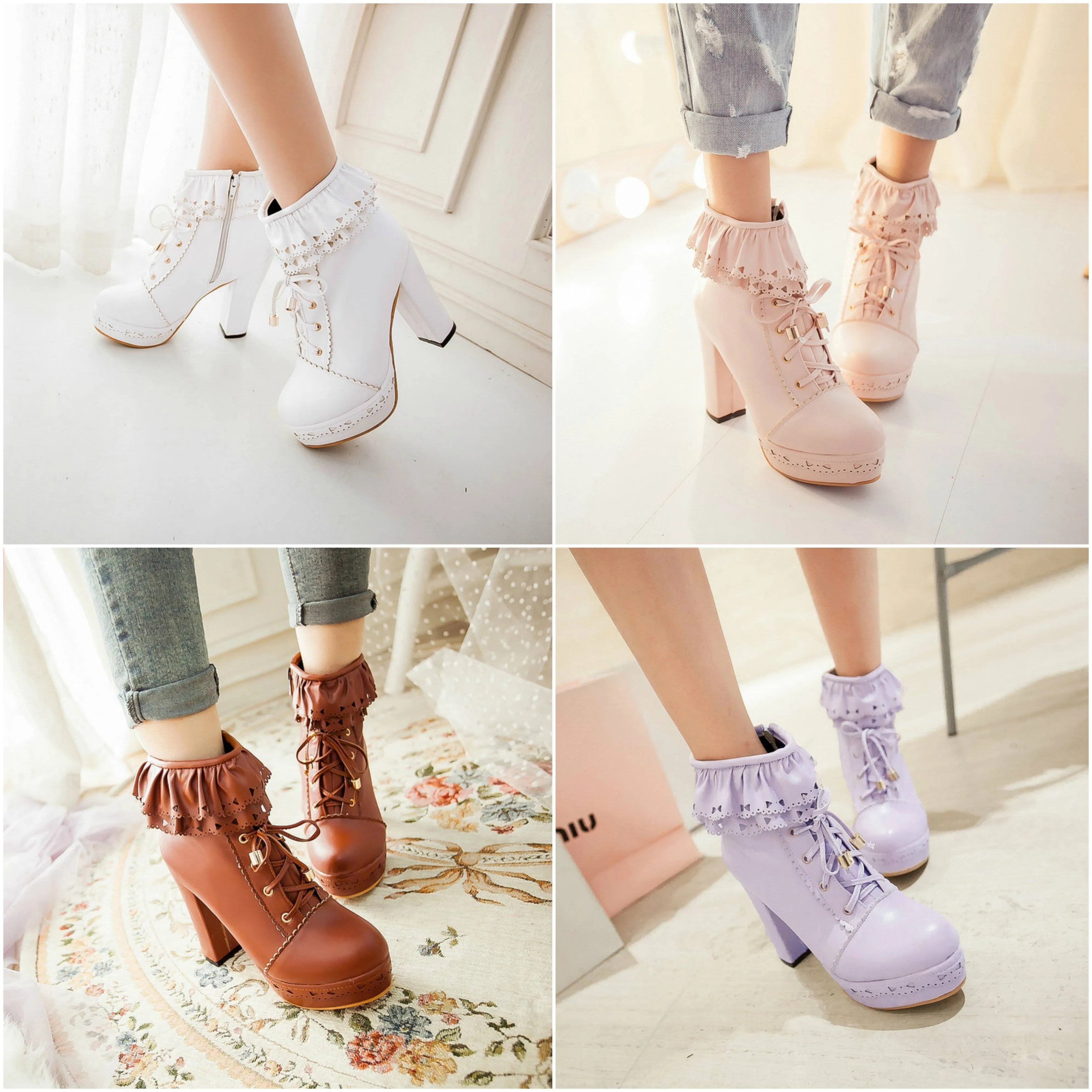 Lolita Lace High-Heeled Shoe