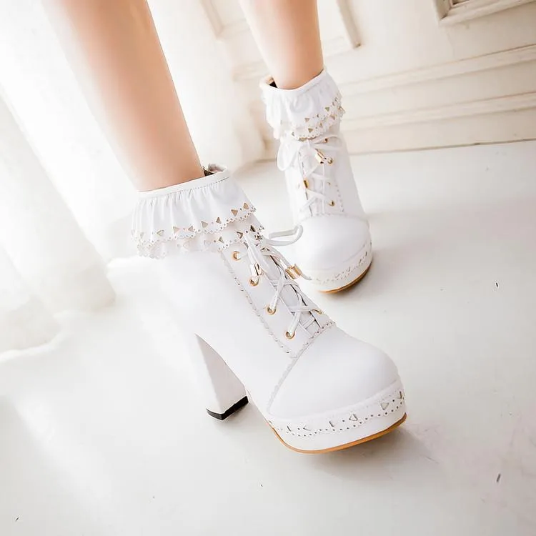 Lolita Lace High-Heeled Shoe