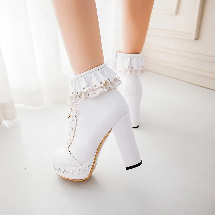 Lolita Lace High-Heeled Shoe