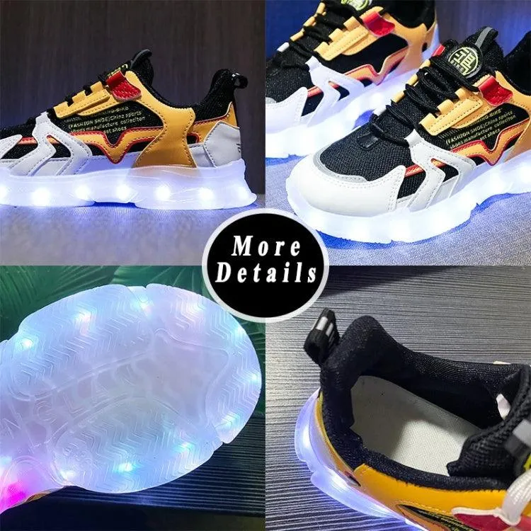 Luminous LED Sneakers for Couples - USB Rechargeable Hip-Hop Casual Shoes with 7 Colors and 16 Modes