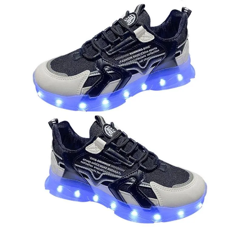 Luminous LED Sneakers for Couples - USB Rechargeable Hip-Hop Casual Shoes with 7 Colors and 16 Modes