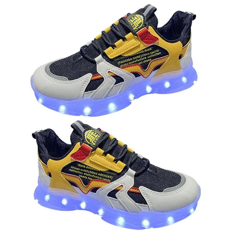 Luminous LED Sneakers for Couples - USB Rechargeable Hip-Hop Casual Shoes with 7 Colors and 16 Modes