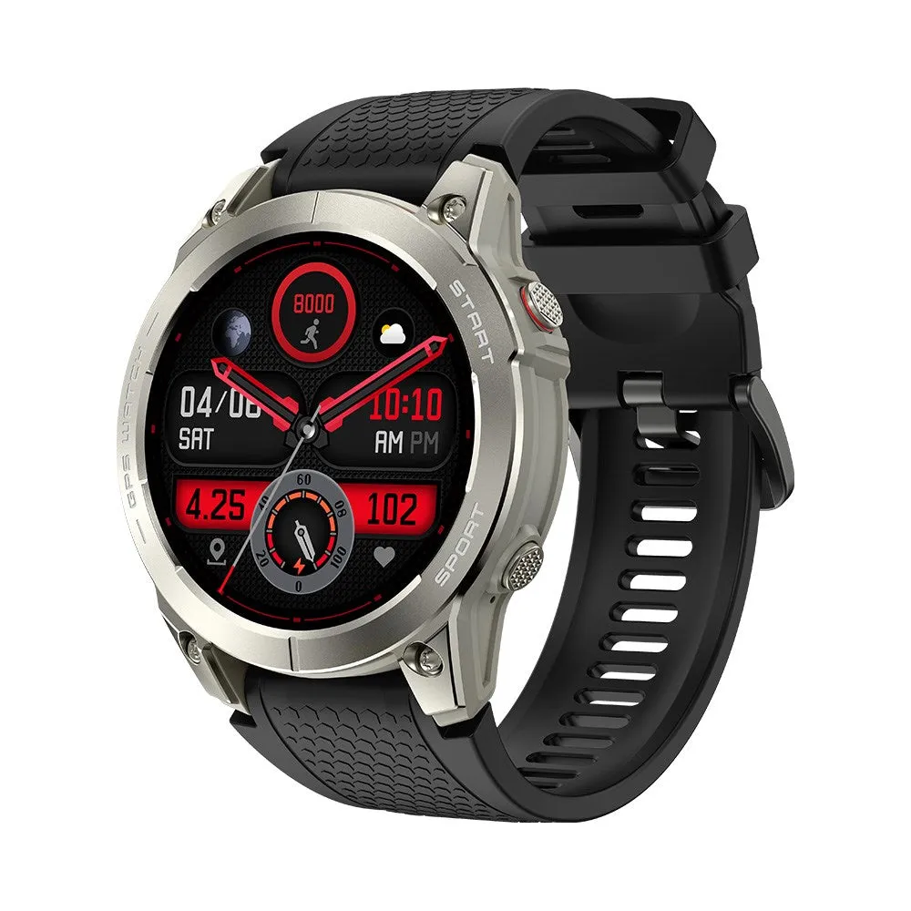 Manta Activ X Gps Sports Smartwatch Silver   Orange Strap