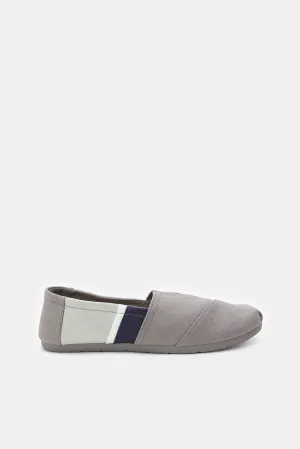 Men Grey Block Slip-On