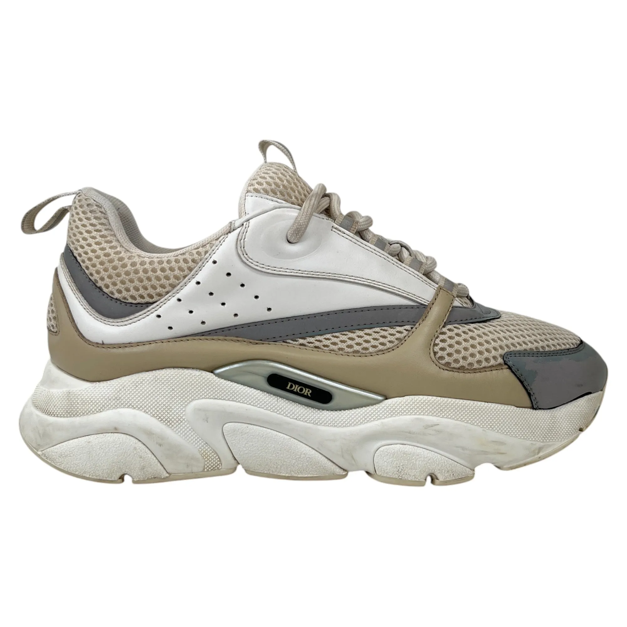 Men's B22 Technical Mesh Low Trainers Beige Size EU 42.5 / UK 8.5