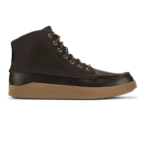 Men's Olukai Molina Boots Color: Dark Wood