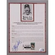 Mike Schmidt Signed Philadelphia Phillies Book Page BAS BH71201