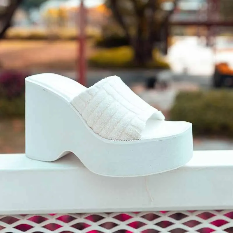 Minimalist Wedge Slide Sandals