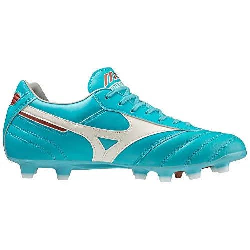 Mizuno Unisex Morelia II PRO Fußballschuh, Blue Curacao/Snow White/Red Brown Satin, 44.5 EU