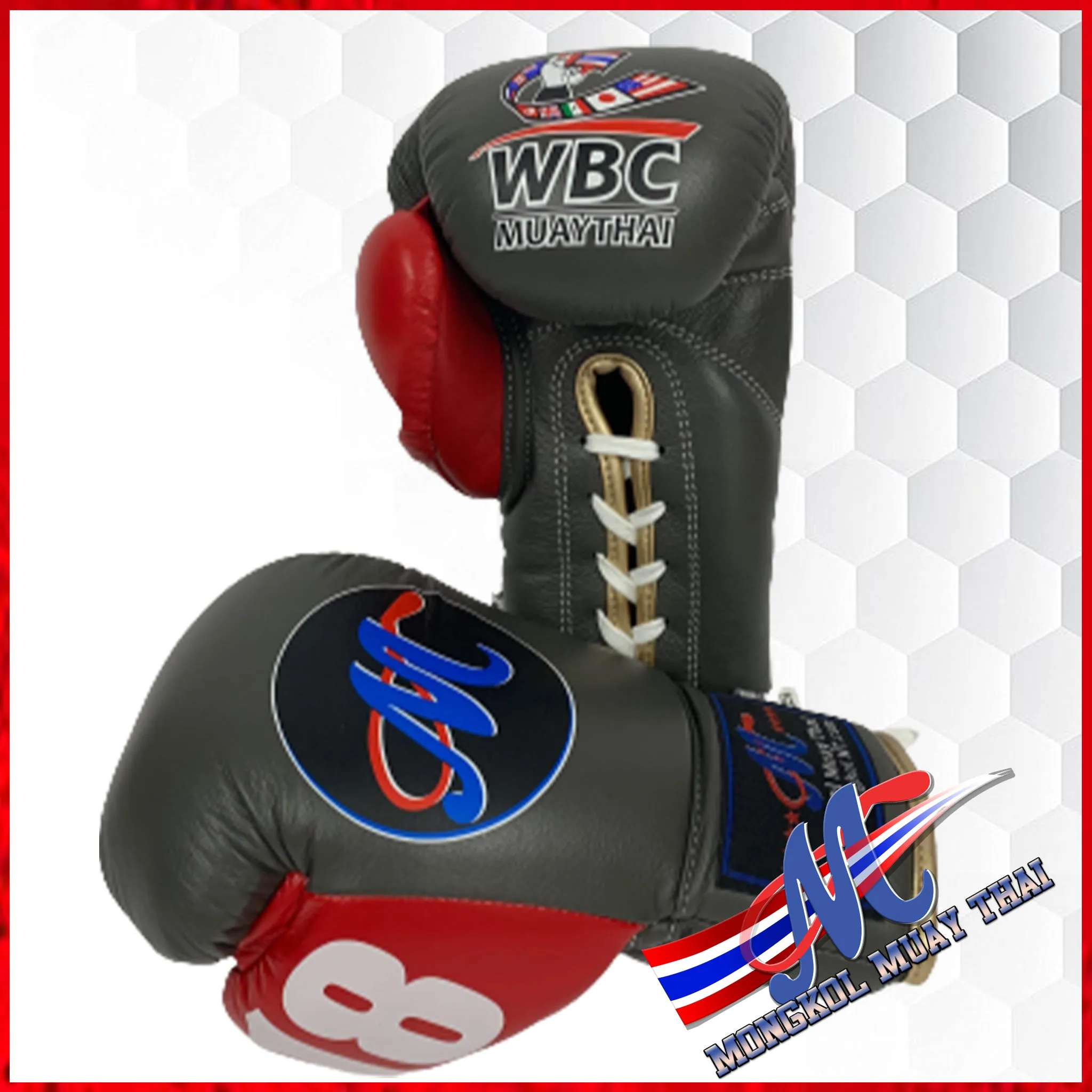 Mongkol Boxing Glove WBC Collection Last 2 pairs in Blue thumbs