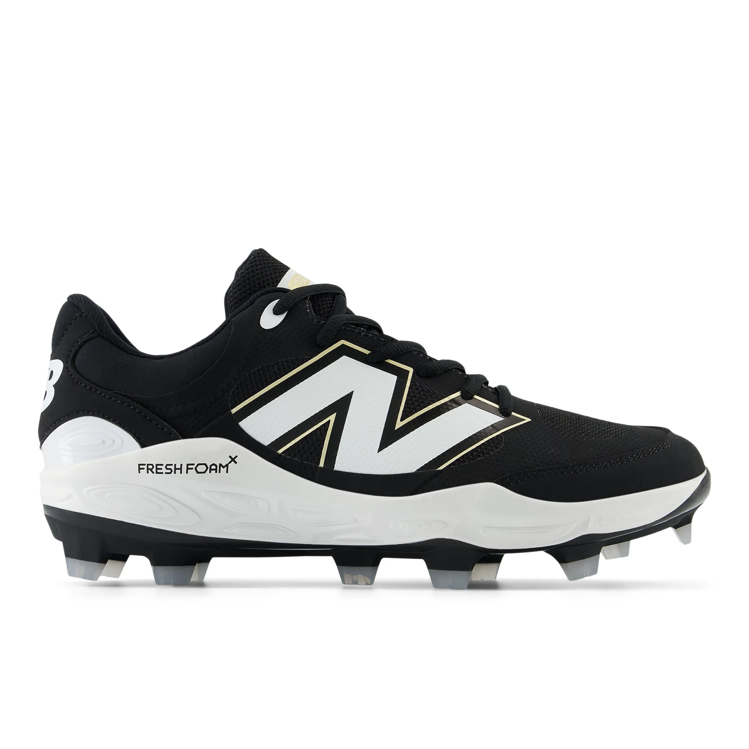 New Balance Fresh Foam PL3000K7 2E Fit Moulded Cleats - Black