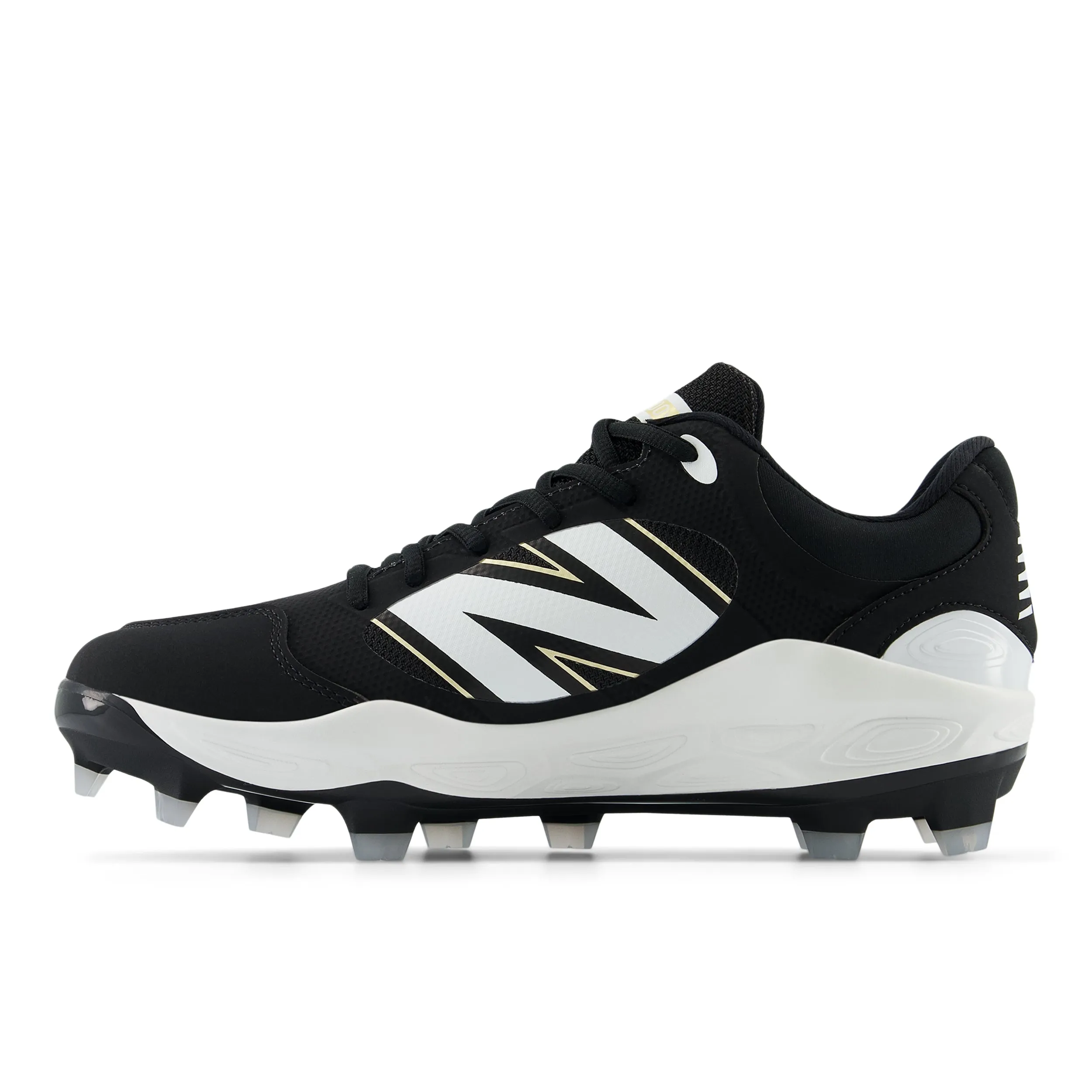 New Balance Fresh Foam PL3000K7 2E Fit Moulded Cleats - Black