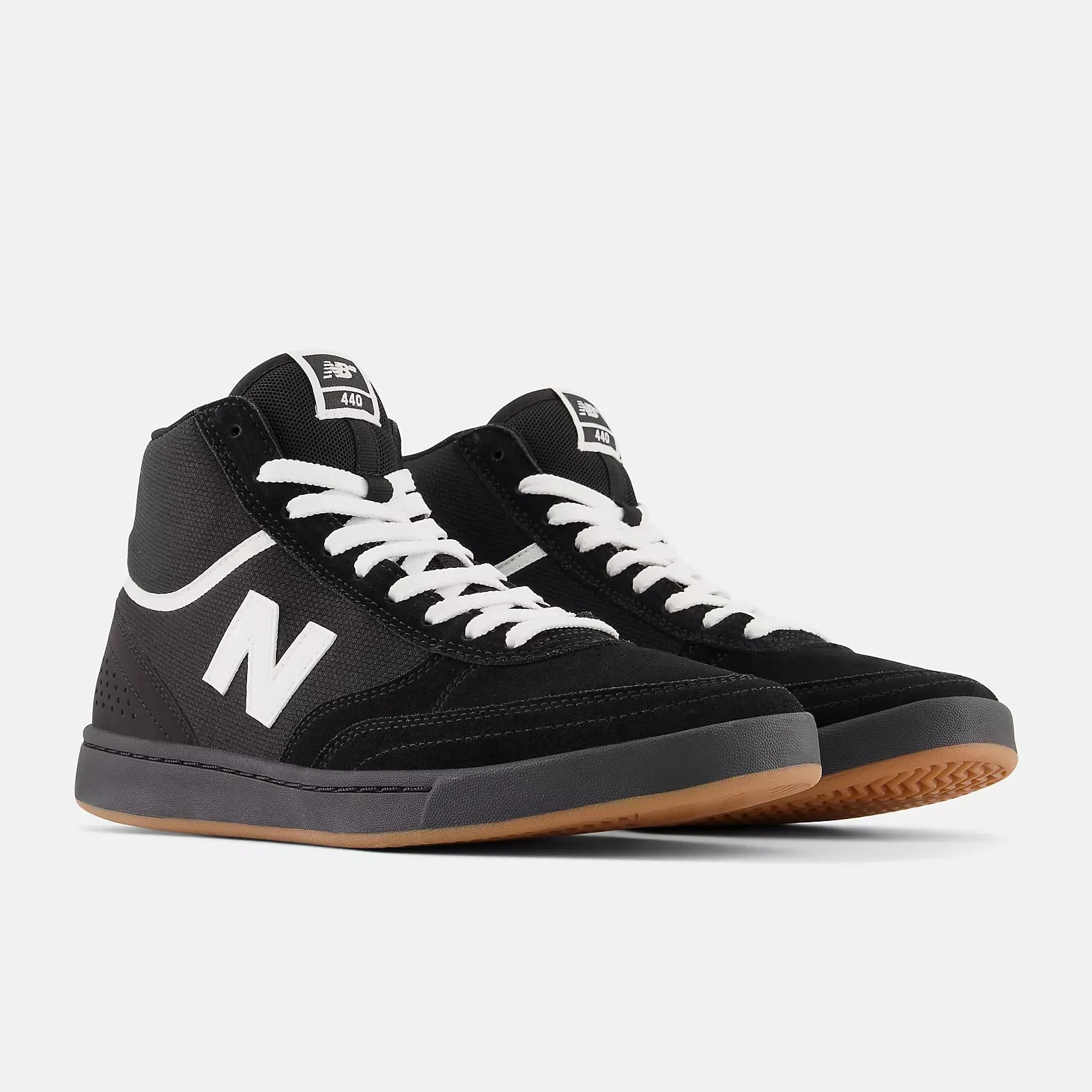 New Balance Shoes Numeric 440 High - Black with White