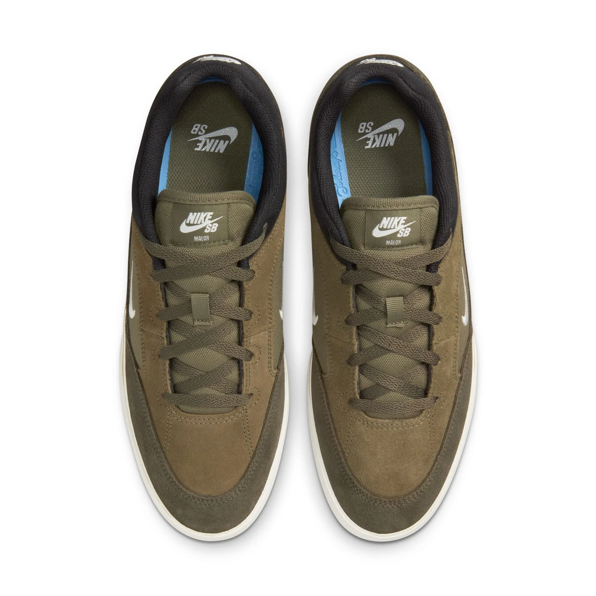 Nike SB Malor Skate Shoe- MEDIUM OLIVE/SAIL-CARGO KHAKI-BLACK