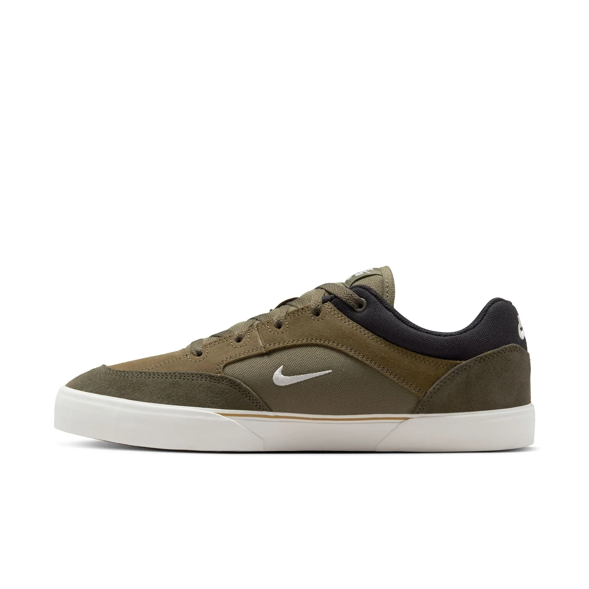 Nike SB Malor Skate Shoe- MEDIUM OLIVE/SAIL-CARGO KHAKI-BLACK