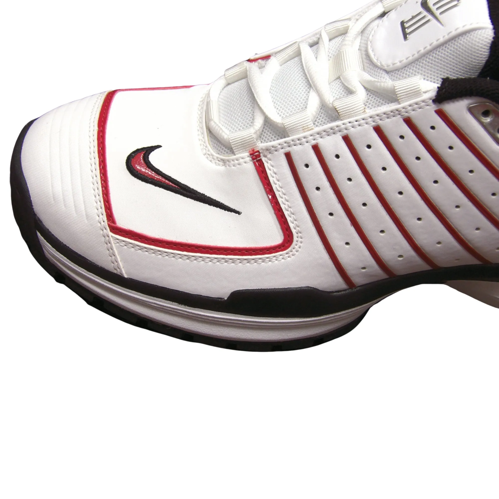 Nike Shoes Air-Max-Go Cricket Shoes - White/Red