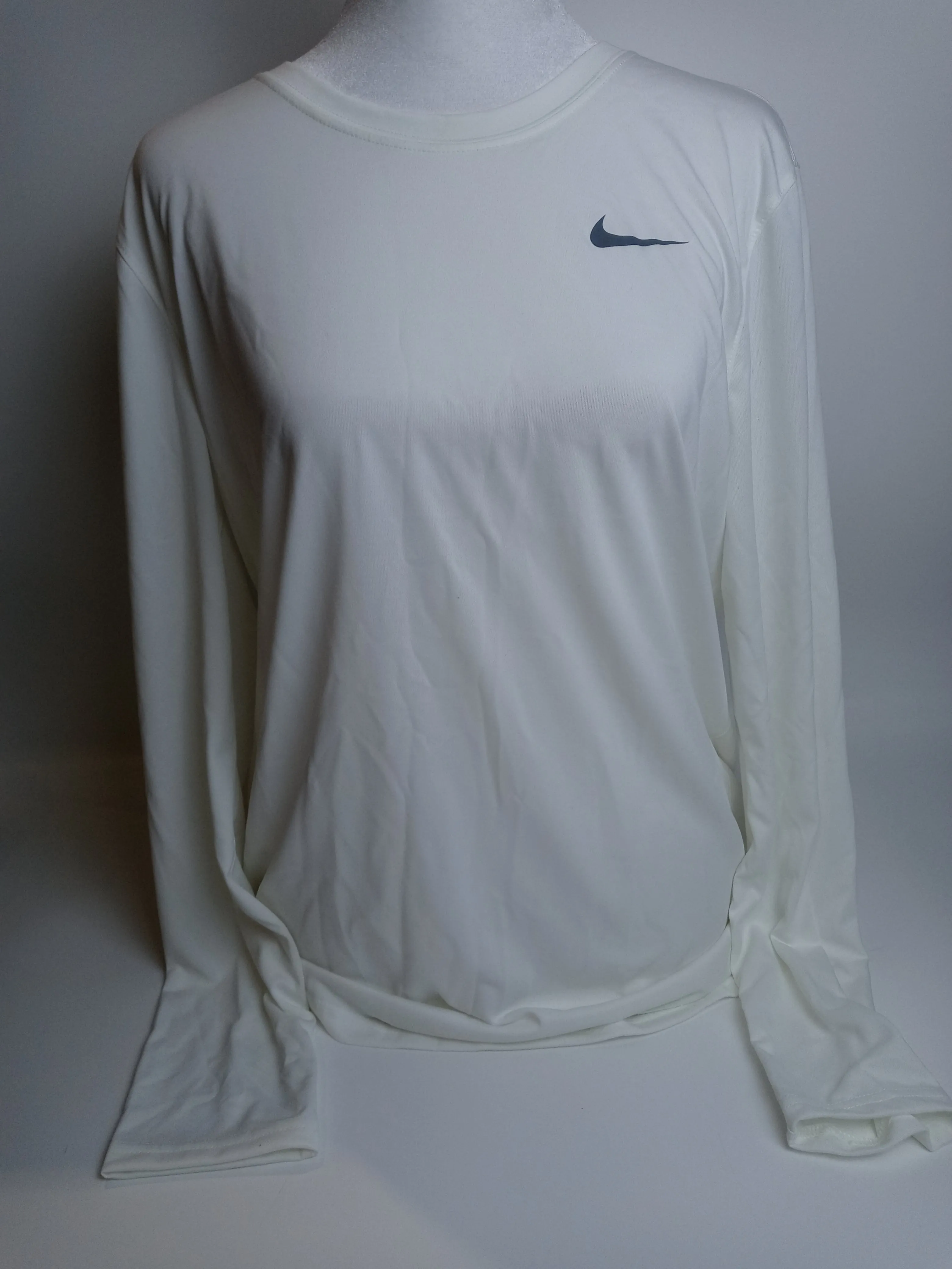 Nike Women's Legend L/S T SP20 TOP White Grey T-Shirt