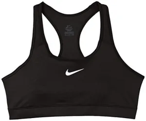 NIKE Women's Victory Compression Sports Bra, Black/White, Small