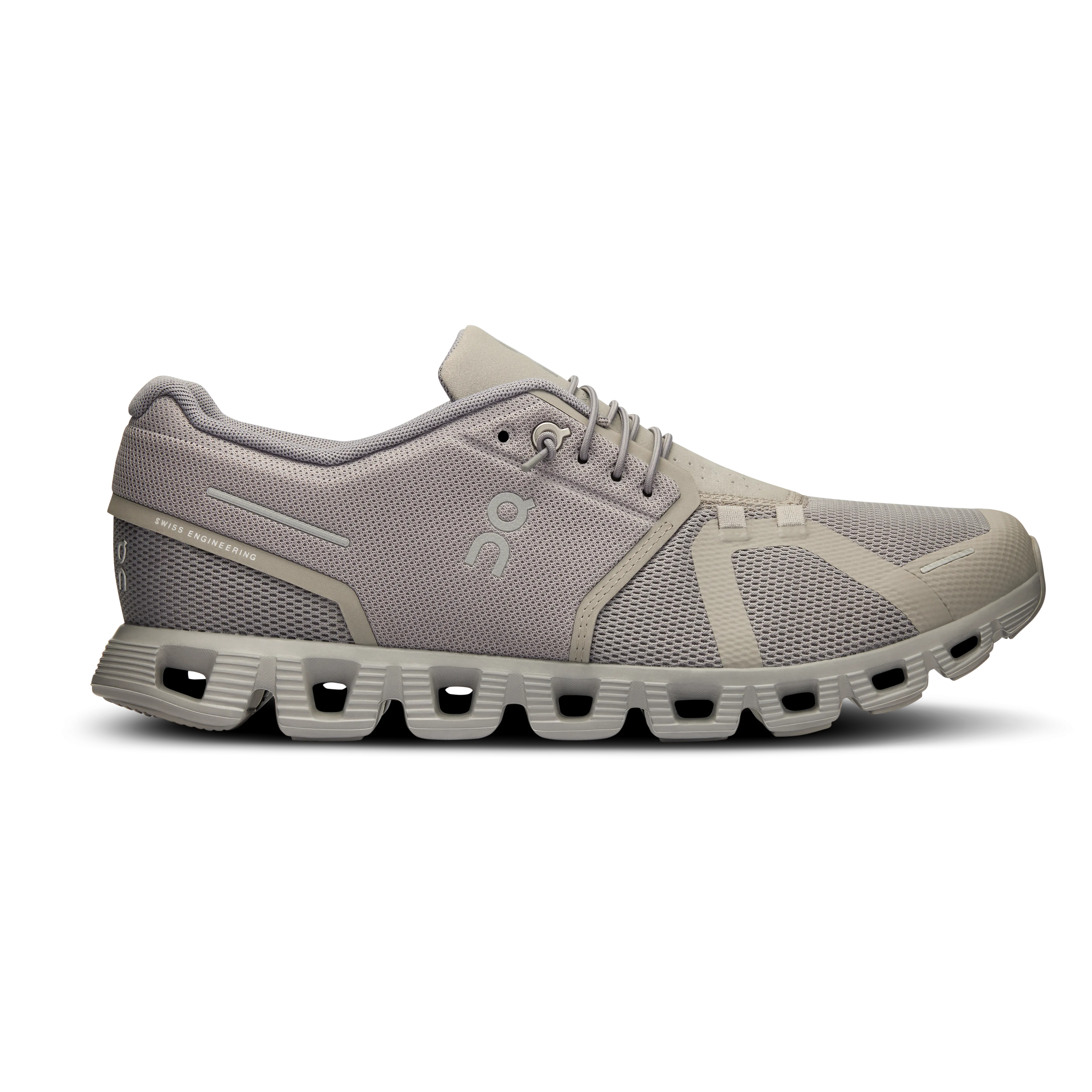 On Running Men's Cloud 5 Shoes - Fog / Alloy