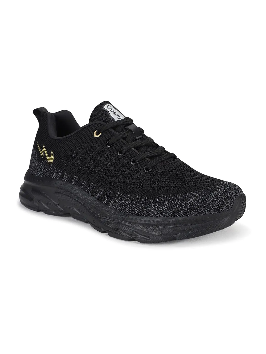 PHYRON Black Men's Sports Shoes