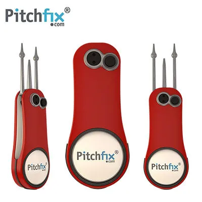 Pitchfix Fusion 2.0 Golf Divot Tool with Ball Marker and Pencil Sharpener