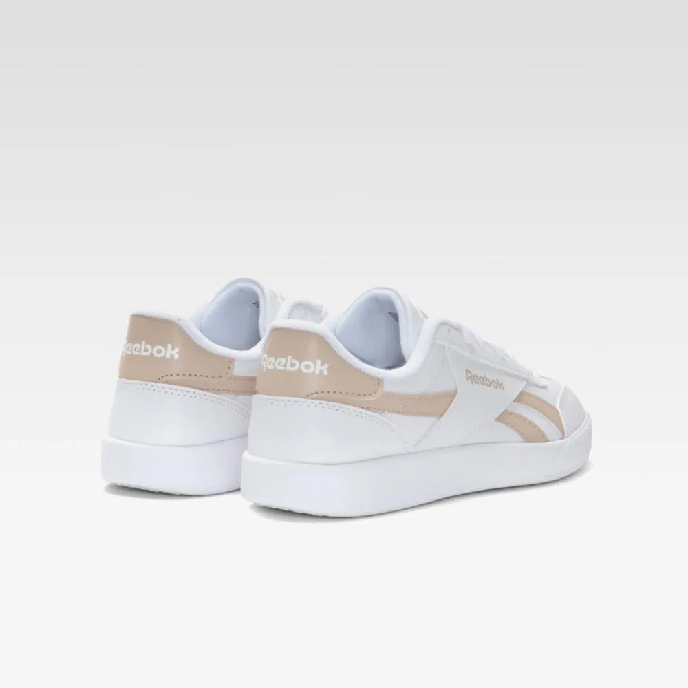 Reebok Footwear Women Reebok Smash Edge Shoes WHITE/PINKSTUCCO/WHITE