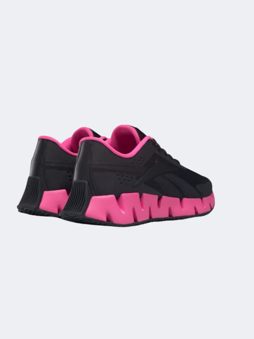 Reebok Zig Dynamica 2.0 Gs-Girls Running Shoes Black/Pink