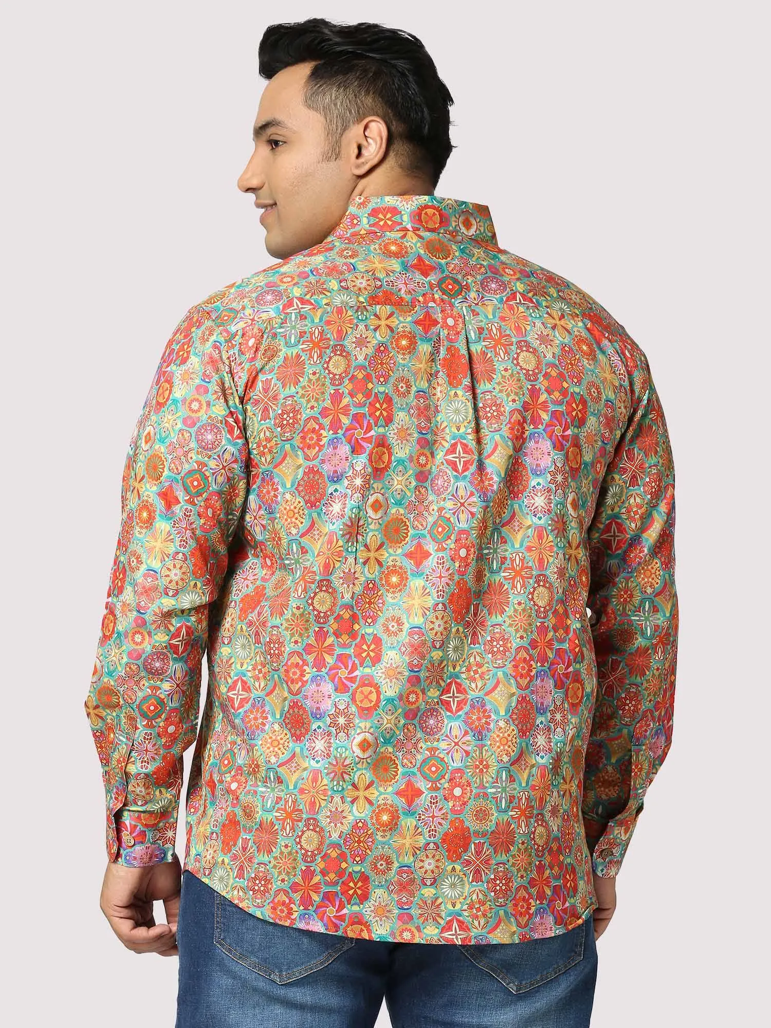 Repose Digital Printed Full Sleeve Men's Plus Size