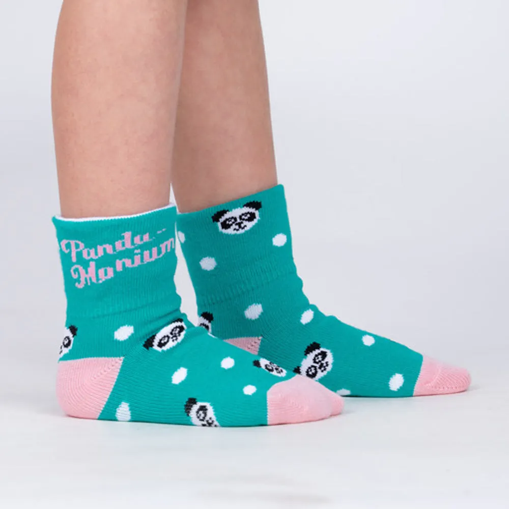 Sock It To Me Kids Crew Socks - Panda Pair (7-10 Years Old)