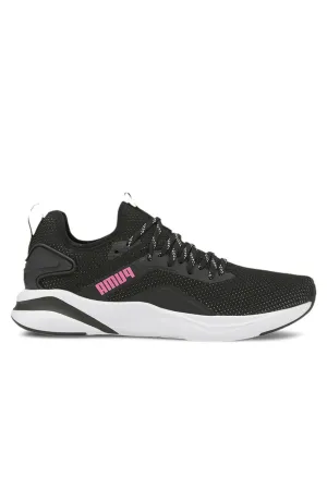 Softride Rift Knit Puma Black Luminous Pink