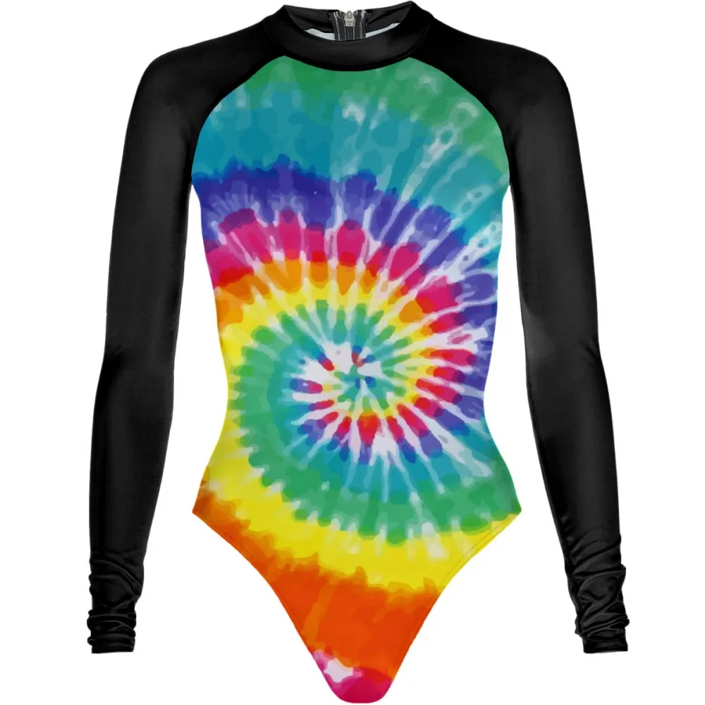 Tie Dye All Colors - Surf Swimming Suit Classic Cut