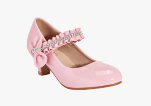 Truffle Collection Girls Pink Belly Party Shoes