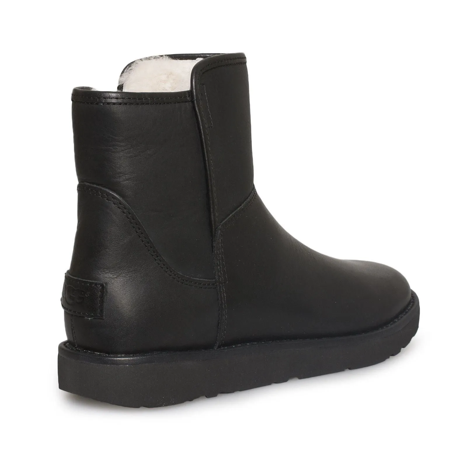 UGG Abree Mini Leather Nero Boots