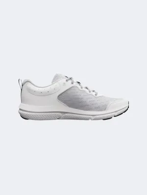 Under Armour Charged Assert 10 Men Running Shoes White/Black