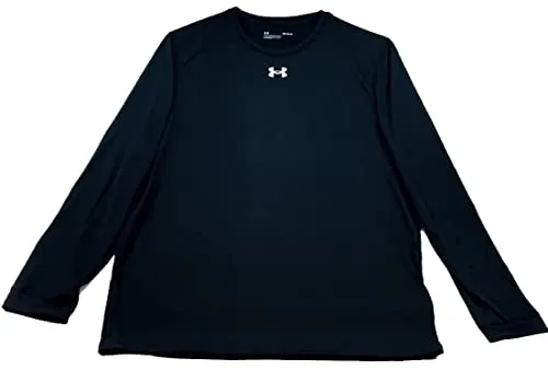 Under Armour Men's Locker 2.0 Long Sleeve Shirt Black Silver Small