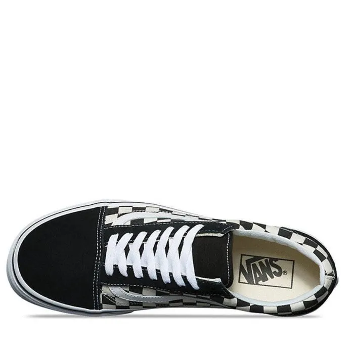 Vans Shoes Old Skool Primary Check Black/White - Womens Mens Unisex