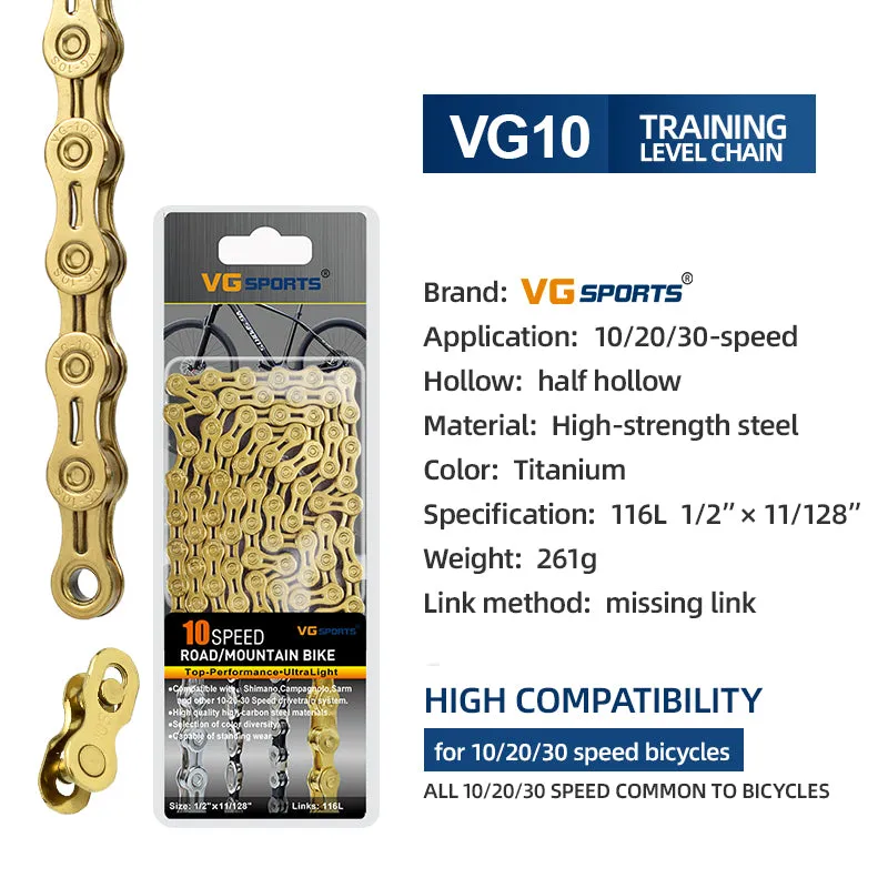 VG Sports 10 Speed Bicycle Chain