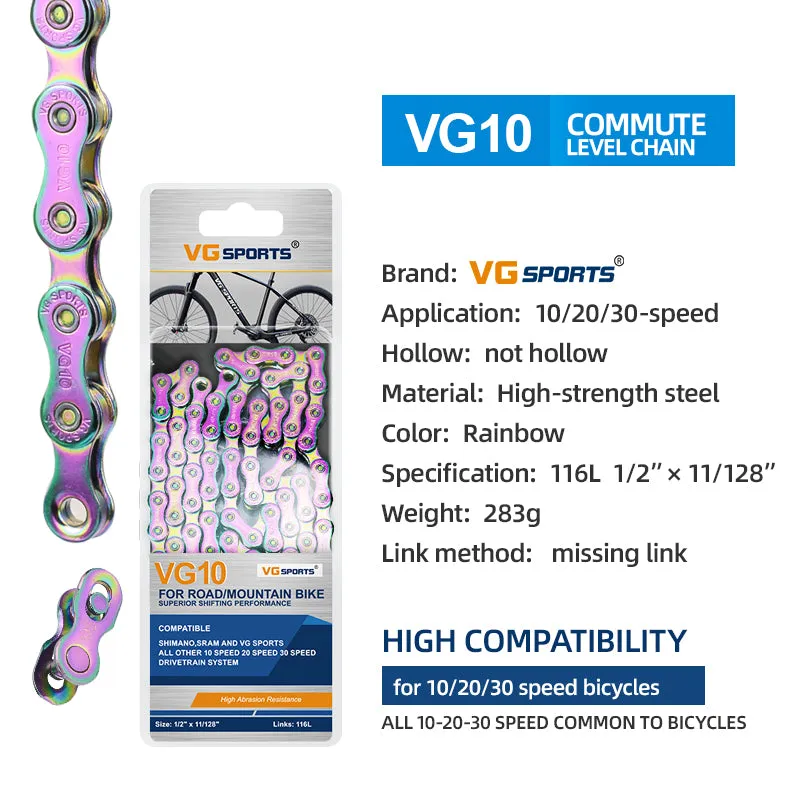 VG Sports 10 Speed Bicycle Chain