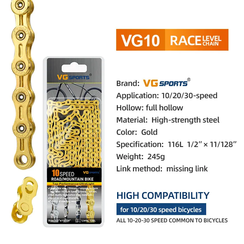 VG Sports 10 Speed Bicycle Chain