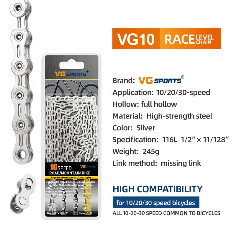 VG Sports 10 Speed Bicycle Chain