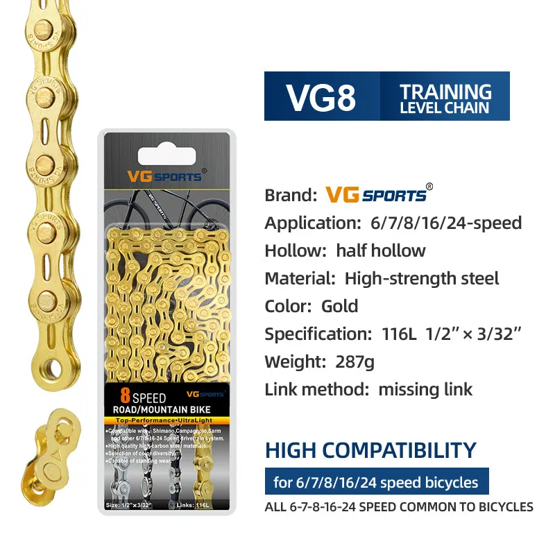 VG Sports 8 Speed Bicycle Chain