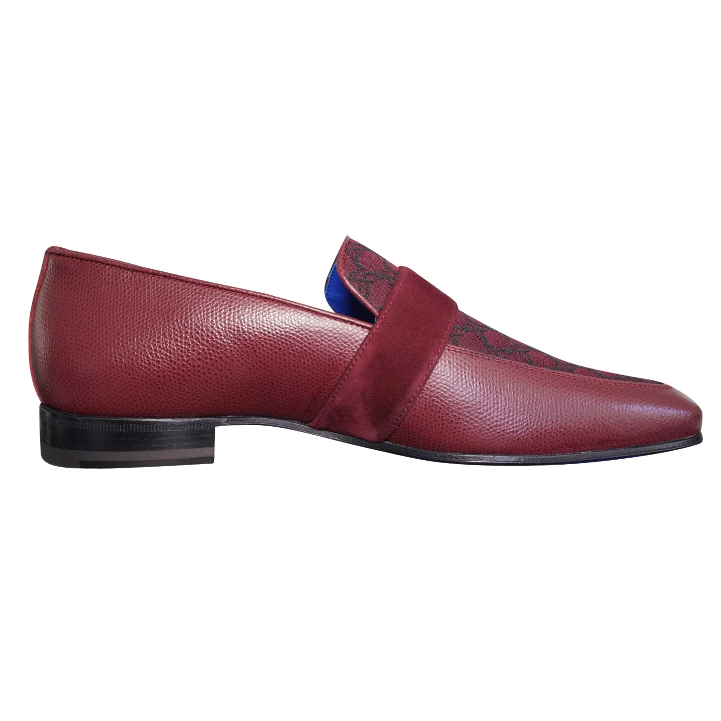 Vino Logo Monk Strap Loafer With Silver Buckle