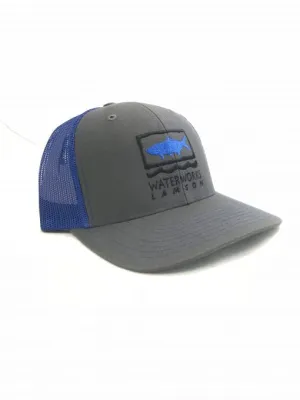 Waterworks/Lamson Trucker Hat Blue and Grey Tarpon