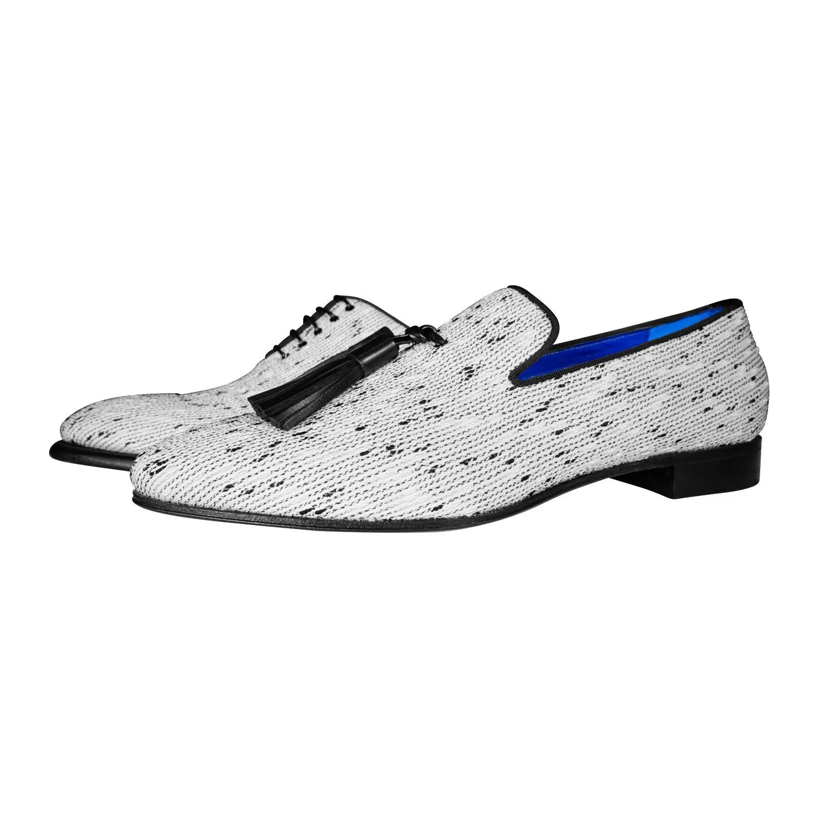 White Tweed Legare Tassel Loafer