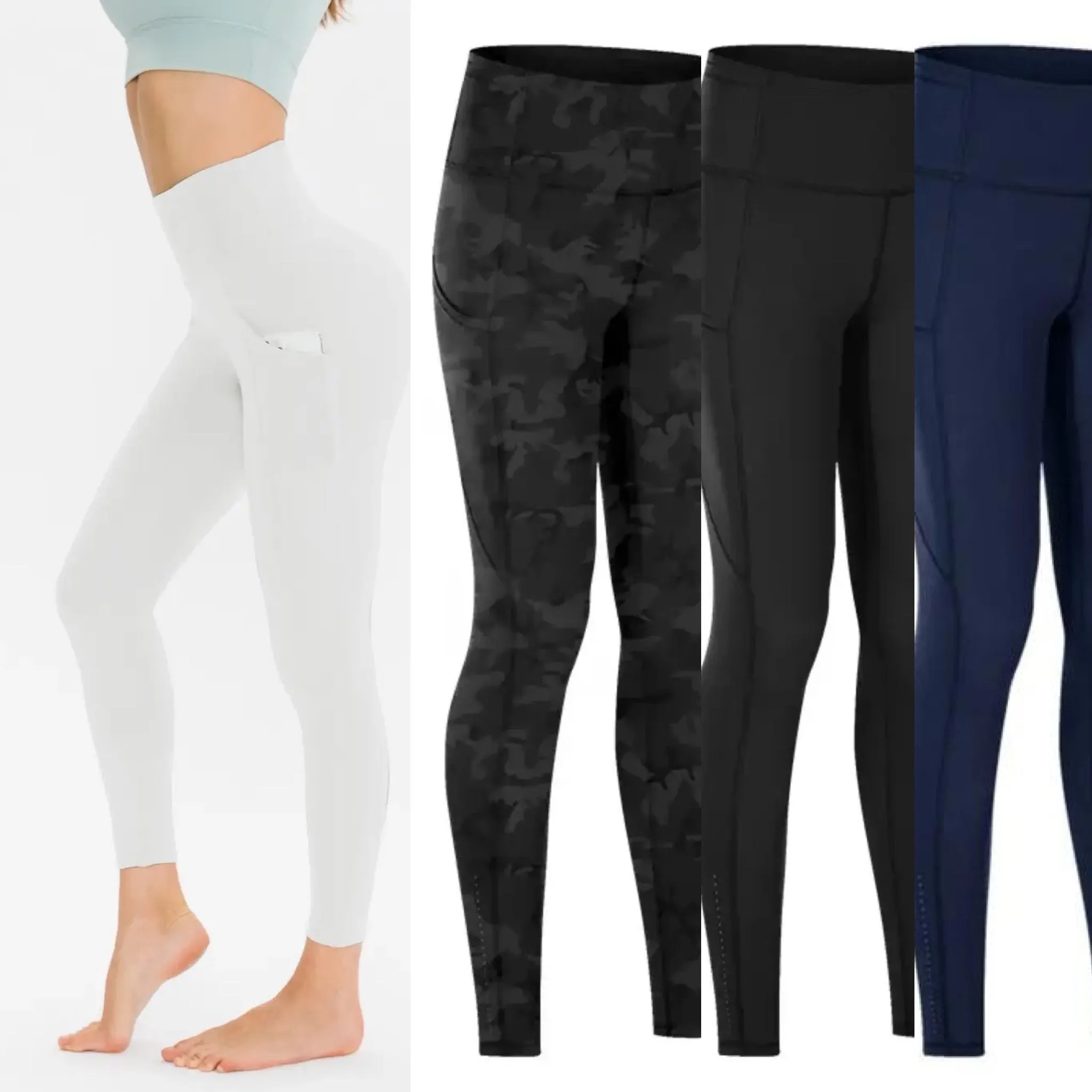 Wide Waistband Sports Pocket Leggings